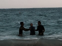 Warren's Aunt Beth...baptized on Easter Sunday