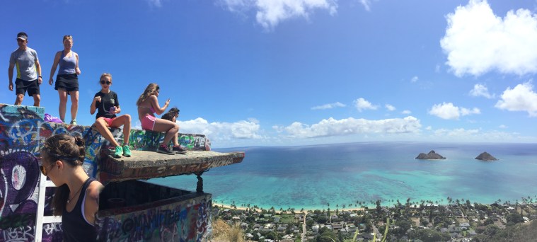The Lanikai Pillbox overlooks the Lanikai Beach and the "Moks"