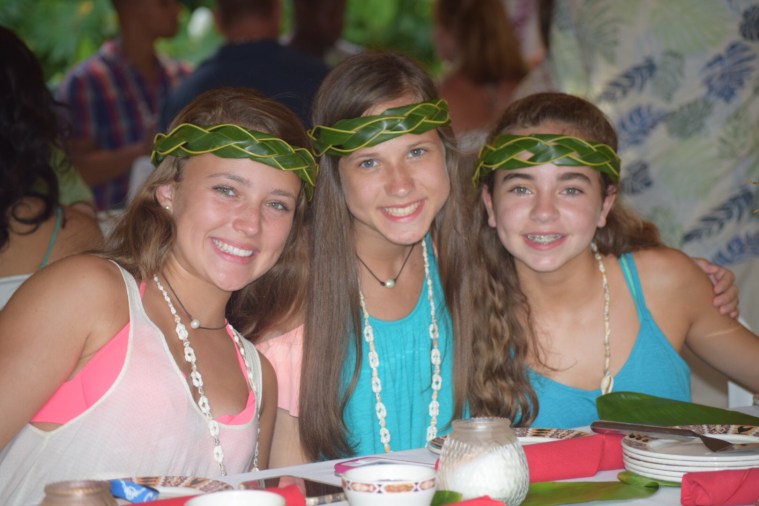 Luau in Waikiki with Madison & Allyson